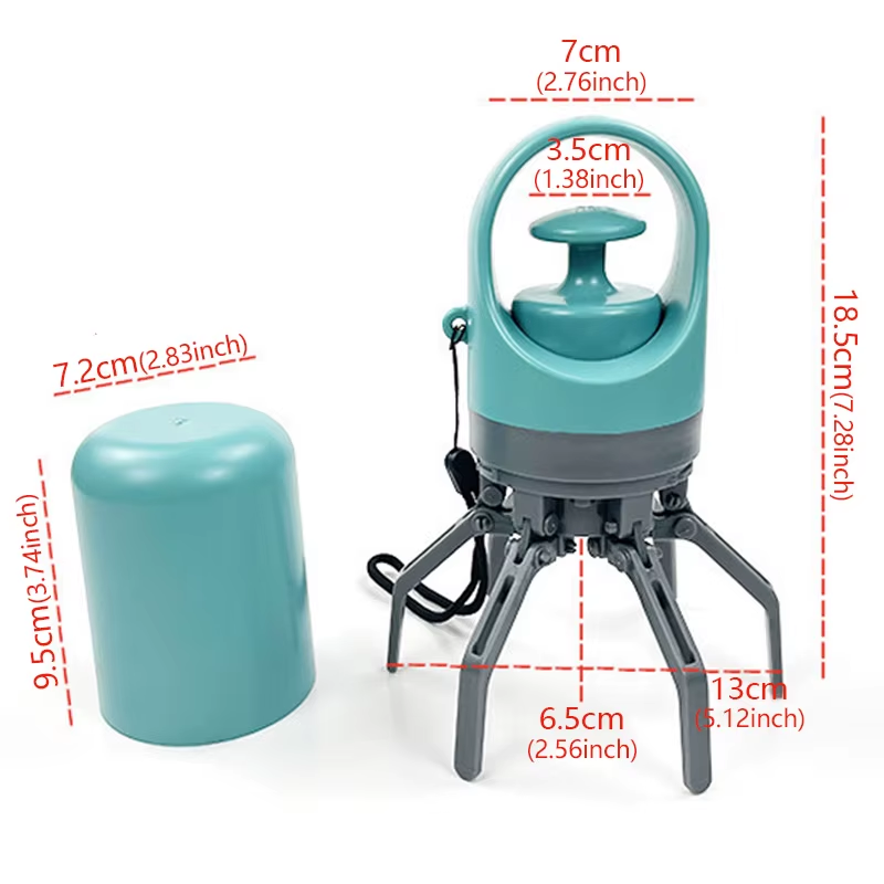 Portable Dog Pooper Scooper with Garbage Bag Outdoor Pet Six-Claw Shit Shovel Shit Pickup Dispenser Dog Collector Cleaning Tool